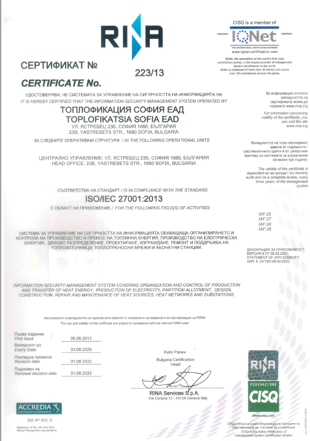 ISO 27001:2013 